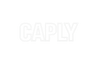 Crea logo scritto semplice grassetto con colore starparente ma bordi in bainco, centralo in mezzo ‘CAPLY’